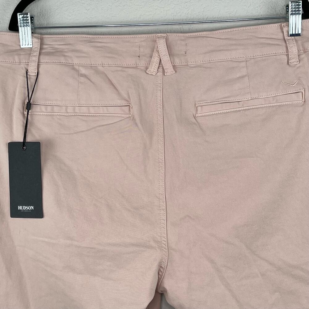 Hudson Men's Pink Slim Straight Chino Shorts 42 NWT Twill Summer Golf Preppy 8" - Picture 8 of 15